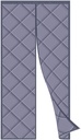 Insulated Curtain for Door 63x83Inch, Winter Stop Draft Door Curtain Cotton Self-Adhesive Tape, No Tools Required, for Air Conditioner Heater Room/Kitchen. - Gray
