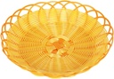 Plastic Woven Storage Basket Fruit Basket Pantry Snack Storage Box Bread Container Simulate Rattan Fruit
