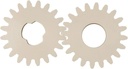 2pcs/Set Plastic Spur Gear Ice Cream Maker Parts Helical Gear