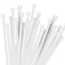 Hmrope 100pcs Cable Zip Ties White Heavy Duty 12 Inch, Premium Plastic Wire Ties Clear with 50 Pounds Tensile Strength, Self-Locking Nylon White Zip Ties for Indoor and Outdoor