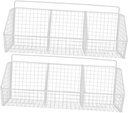 Veemoon 2pcs Hanging Kitchen Shelves Spice Mount Fruit Baskets for Storage Wall Decor
