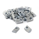8020, 3923, 10 Series 1/4-20 Steel Roll in T-Nut with Ball Spring - T Slot Accessories for Aluminum Extrusion - 80/20 Hardware Nuts (25)