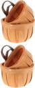 Alipis 4pcs Woven Wall Hanging Decor Fruit Basket for Kitchen Storage Organizer Decor