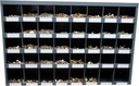 2510 Piece Grade 8 USS Coarse Thread Bolt (Hex Head Cap Screw), Nut, and Washer Assortment with 40 Hole Bin