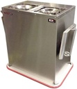 Carter-Hoffmann PH2S 2-Silo (60 bases or 75 Plate Capacity Per Silo) Combination Base Plate Heater