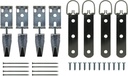 Mirror Hanging Kit with Hangers and Leveling Hardware - 100 lbs - Heavy Duty Mirror Hanging Hardware, Mirror Clips, Mounting Hardware