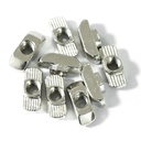 1/4"-20 Threaded Standard Steel Drop in T-Nut, Drop-in T-Nuts Accessory Hardwares for 15 40 Series Aluminum Extrusion Profiles Rail, 20 Packs