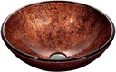Vigo VG07028 Mahogany Moon Glass Vessel Bathroom Sink
