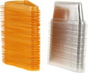 Cabilock 100pcs Triangle Dessert Cake Box Set Mousse Cake Container Cupcake Containers Cheesecake Holder Tiramisu Box