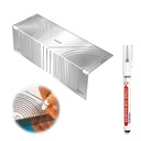 Arc Marking Tool, Regla Giratoria para Soldadores, Architect Ruler Angle Measuring Tool (Small)