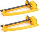 Lawn Sprinkler, 2 Pack Garden Oscillating Sprinkler for Yard Covers up to 2,600 sq.ft, Oscillating Watering, Garden Tool, Built-in Spray Jet Cleaning Needle