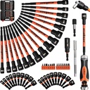 HORUSDY 59pcs Magnetic Nut Driver Set with 6-in-1 Ratcheting Screwdriver Handle, SAE & Metric 1/4 Inch Hex Shank Socket Set for Impact Drill with Quick-release Bit Holder and Extension Bar