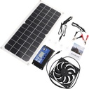 1set Solar Powered Ventilation Fan for Greenhouse and Includes Solar Panel Controller and Exhaust Fan Portable Lightweight Energy Saving Cooling