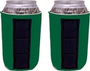 Blank Magnetic Can Coolie (2 Pack Kelly Green)