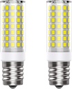 8W Dimmable LED E17 Microwave Oven Bulb - Intermediate Base LED Appliance Light, Daylight 6000K 100W Halogen Equivalent Under-Microwave Stove Light (2-Pack)