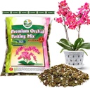 [Upgraded] DUSPRO Orchid Potting Mix for Repotting with Forest Moss, Pine Bark, Perlite & Pumice, Orchid Bark Potting Mix, Orchid Repotting Soil, Drainage Indoor Potting, Orchid Pot Not Included,1 QRT