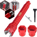 Generic 8 in 1 Faucet and Sink Wrench - Ykwao Multifunctional Sink Installer,Plumbing Tool for under Bathrooms,Toilets,Kitchens Sinks Repair Removal Plumber Tools