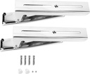 2Pcs Kitchen Microwave Oven Bracket Sturdy Foldable Stretch Wall Mounted Rack Shelf