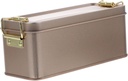 KICHOUSE Retro Tinplate Storage Box Cookie Jar Decorative Snack Container Lid Storage Box for Christmas Treats