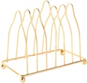 Dish Drainer Rack Iron Plate Holder Countertop Plate Rack for Kitchen Supply