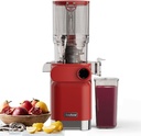 Anybear Cold Press Juicer, 200W Slow Masticating Juicer 4.3" Large Feed Chute Fit Whole Fruits Vegetables | Heavy Duty Auger | Tritan Materials | BPA Free | Easy to Clean (Red)