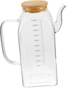 Cabilock Kitchen Oil Dispenser Bottle Glass Oil and Vinegar Container with Precision Spout Seasoning Holder for Cooking and Food Preparation