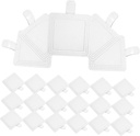 100pcs Reusable Plastic Cake Base Boards Handle Cake Carrier Display Bases for Birthday Wedding Party