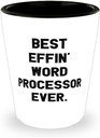 Epic Word processor Gifts, Best Effin' Word Processor Ever, Holiday Shot Glass For Word processor