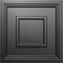 STICKGOO Black Drop Ceiling Tile 2ft x 2ft, Ceiling Panel High-Grade PVC Coverings 24 x 24in - 12 Pack Cover 48 Sq. Ft