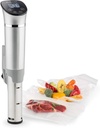 Klarstein Quickstick Flex - Sous-Vide Stove, Precision Cooker, Slow Cooker, 1300 Watt, Timer Function, 3D Circulation, 0-95 °C, LCD Touchscreen, IPX7 Waterproof, Up to 20 Litres, Silver