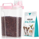 TBMax Cat Dog Food Container 5 to 7 lbs, Secondary Pet Food Storage Beyond a Large Dog Food Bin for Daily Use, Easy-Pouring Bird Seed Dispenser, Portable Travel Kibble Container for Outdoor Feeding