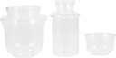 STOBAZA 1Set Japanese Sake Warmer Glass Tea Pot Practical Home Teacup Warmer Elegant Design for Wine Sake Housewarming Birthday Parties