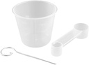 Professional Bread Maker Accessories Ergonomic Bread Machine Measurement Tool Measuring Cup Spoon with Removable Paddle