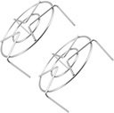 Zerodeko 2Pcs Multipurpose Steaming Rack Kitchen Food Steamer Shelf for Fish Crab Veggies Easy to Clean Cooking Tool