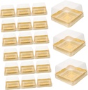 50pcs Mini Cupcake Boxes Mooncake Packaging Box Cake Dome Muffin Containers