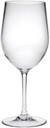 Designer Tritan Lexington Clear Glasses Set of 4 (12oz), Premium Quality Unbreakable Stemless Acrylic Glasses for All Purpose Red or White (Clear)