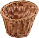 Cabilock Plastic Simulated Rattan Braided Basket Handle Storage Box for Fruit Vegetables Bread