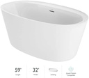 Jacuzzi AMF5932BCXXXXG Bath Hardware, White