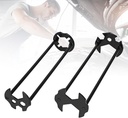 2Pcs Multifunctional Basin Wrench, Universal Under Sink Plumbers Tool, 7 Sizes, Socket Wrench Faucet Tool for Kitchen Home Bathroom