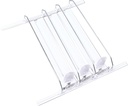 Soda Can Organizer Drink Dispenser for Fridge 38cm Width Adjustable E Shaped 38cm (White)