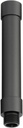 Kichler 6" Male Female Riser in Black Brass, Landscape Lighting, (1" x 6"), 15510BKB