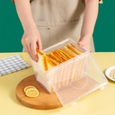 Bread Box - Plastic Bread Container - Bread Keepers with Airtight Lid - Bread Storage Loaf Container - Bread Dispenser - Bread Organizer Bin, Clear, Reusable, Storage Tool for Kitchen