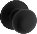 Athens Knob, Passage for Closet or Hallway Doors, Matte Black Finish