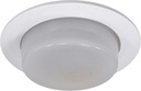 NICOR Lighting 4 inch White Drop Opal Shower Trim, for 4 inch Housings (19510WH)