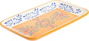 Laurie Gates by Gibson Hand Painted Tierra Mix and Match Dinnerware Set, Rectangular Platter (14.8" X 8.5"), Assorted