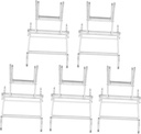 Zerodeko 5pcs Plastic Plate Holder for Display Stands Kitchen Storage Rack Display Stands for