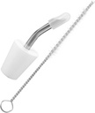 VICASKY 1Set Stainless Steel Teakettle Extension Spout for Coffee Pot Portable Kettle Pourer Accessory for Camping Outdoor Use Lightweight Convenient Water Pouring